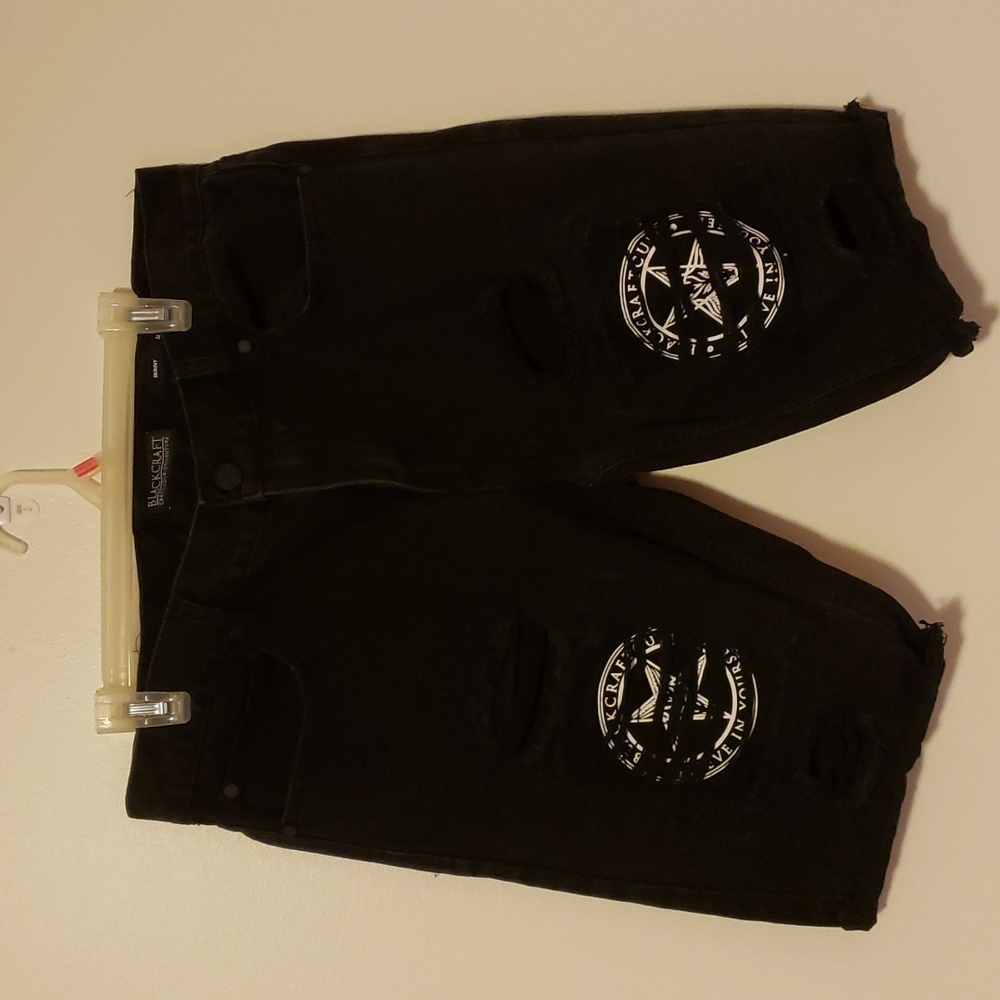 BlackCraft Mens Black Shorts